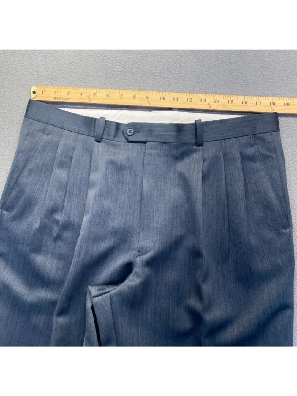 Vanetti Men’s Dress Pants Size 38R Preppy,Gray,Pleated